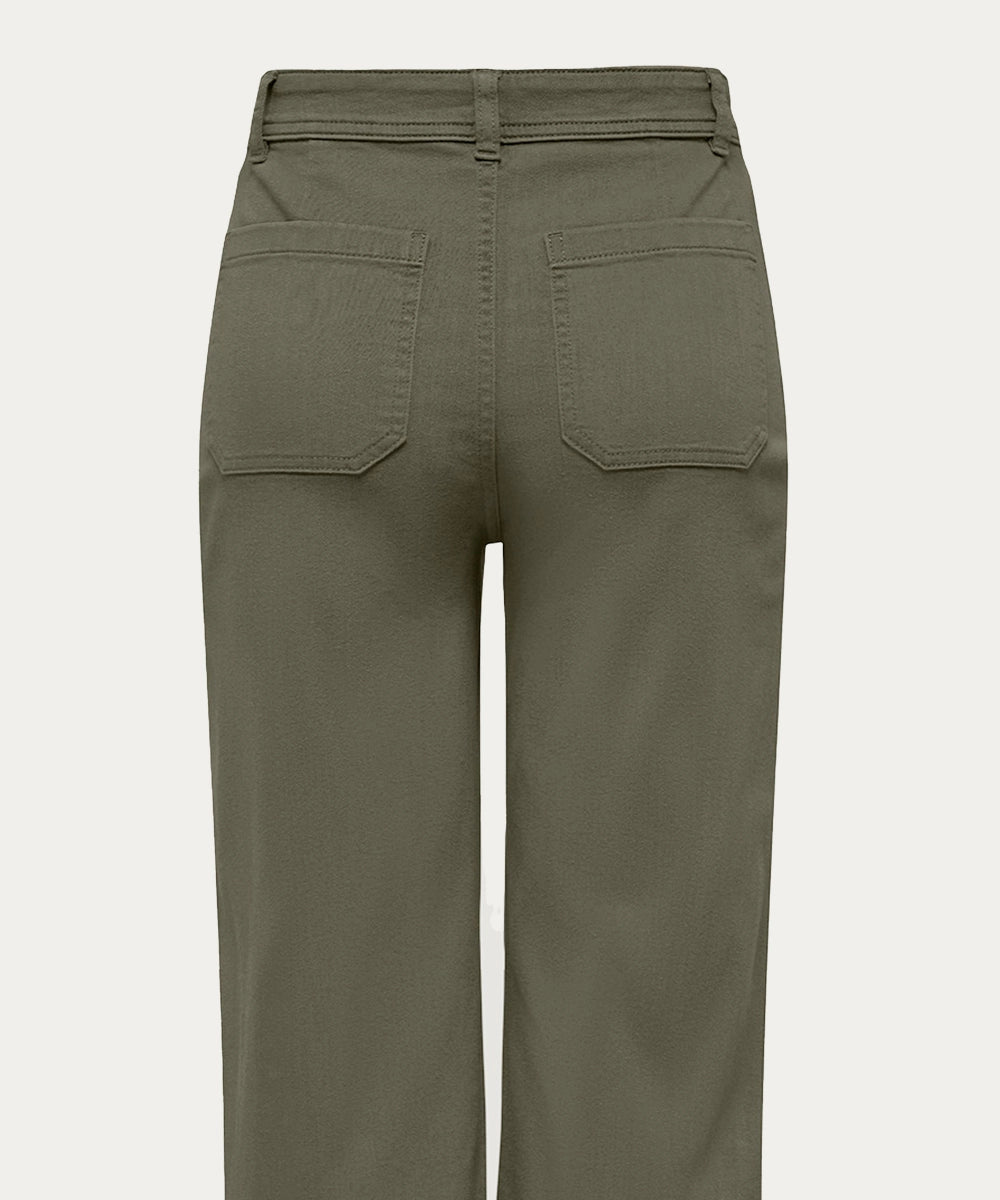 Straight Fit Wide Pants