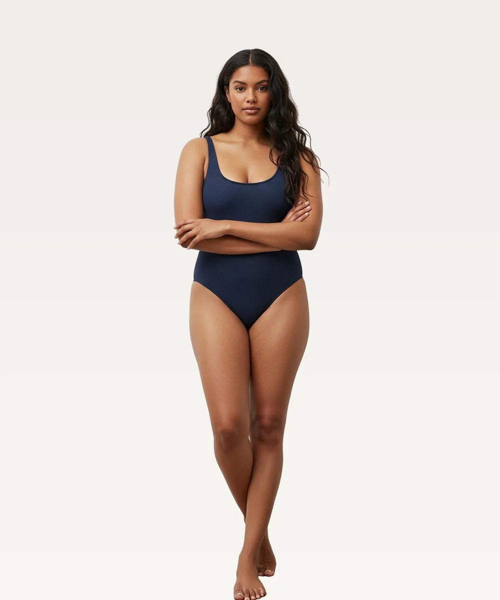 Low U-neck Swimsuit