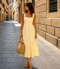 Square Neck Dress