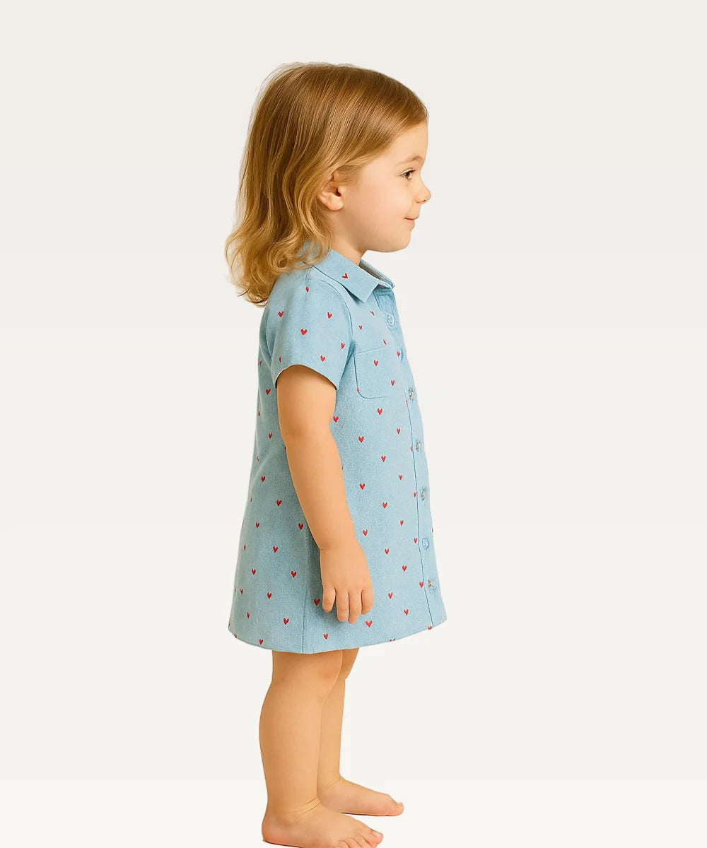 Baby Girls Printed Casual Dress