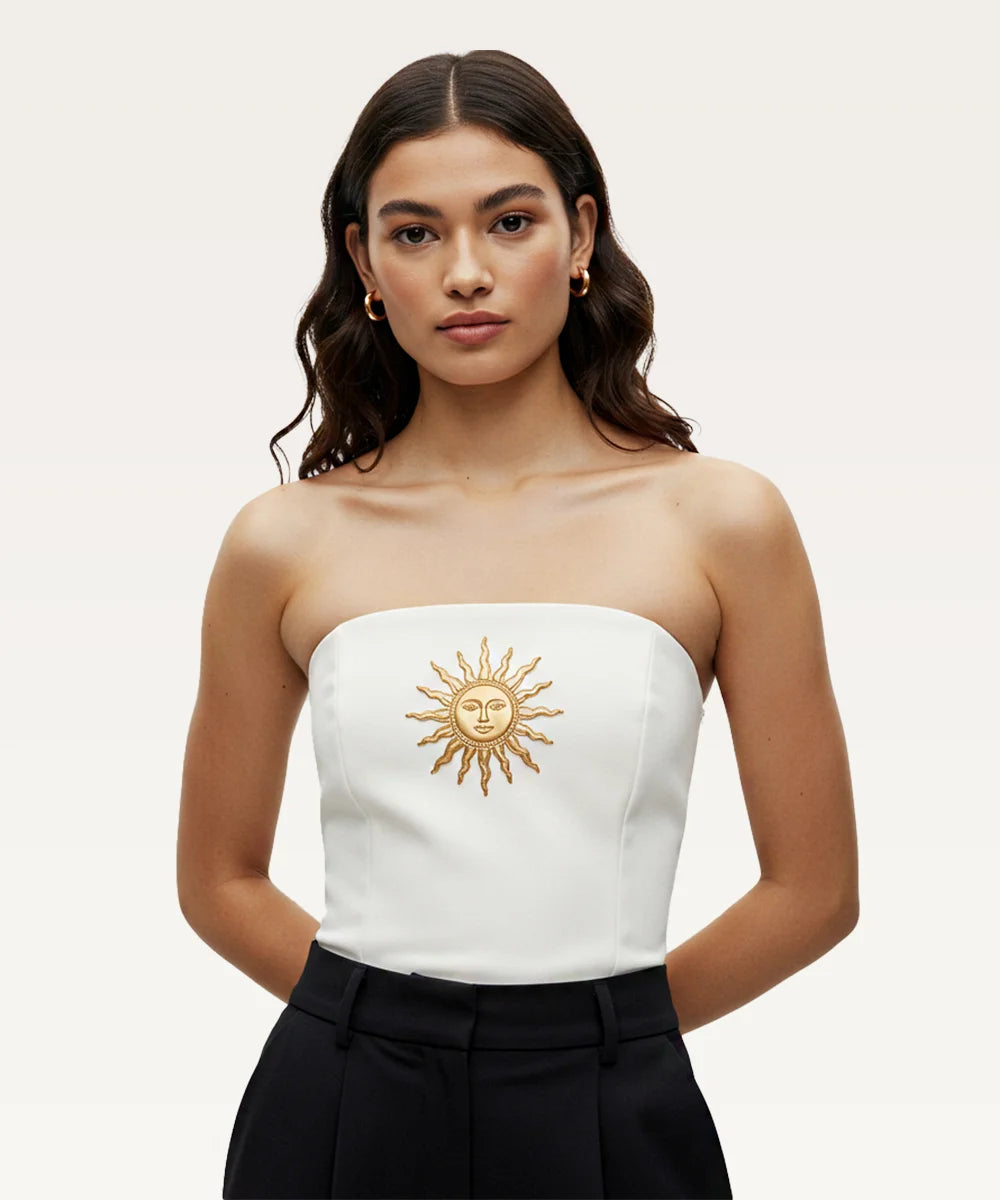 Trendy Strapless Tank Crop