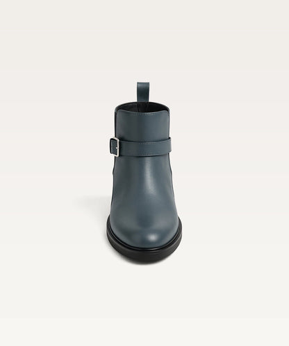 Men's Buckled Leather Boots