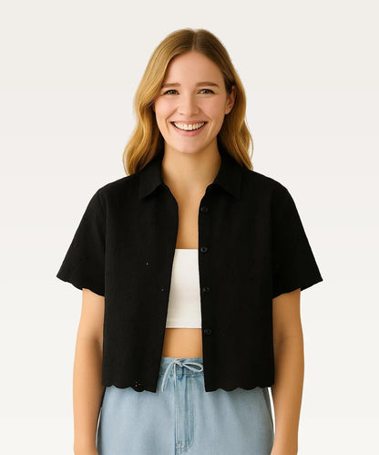 Women Embroidered Casual Shirt
