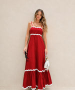 Elegant Scallop Trim Dress
