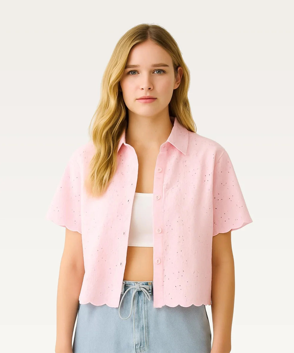 Women Embroidered Casual Shirt