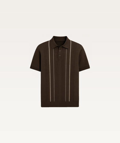 Men Solid Polo Neck T-Shirt
