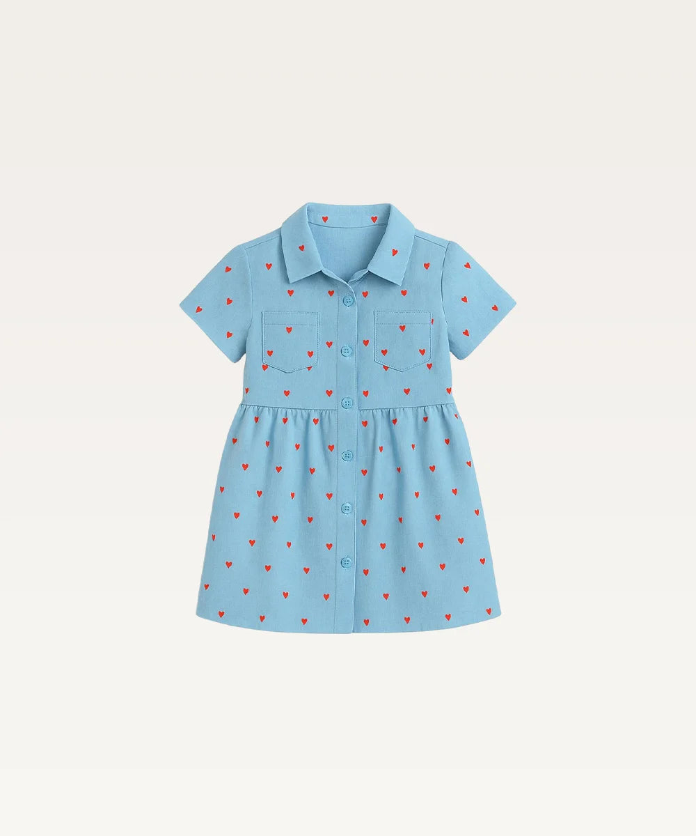 Baby Girls Printed Casual Dress
