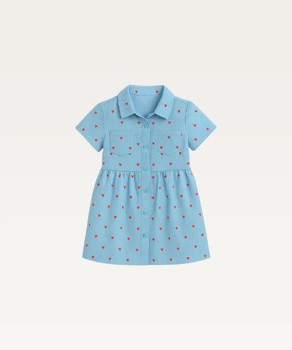 Baby Girls Printed Casual Dress