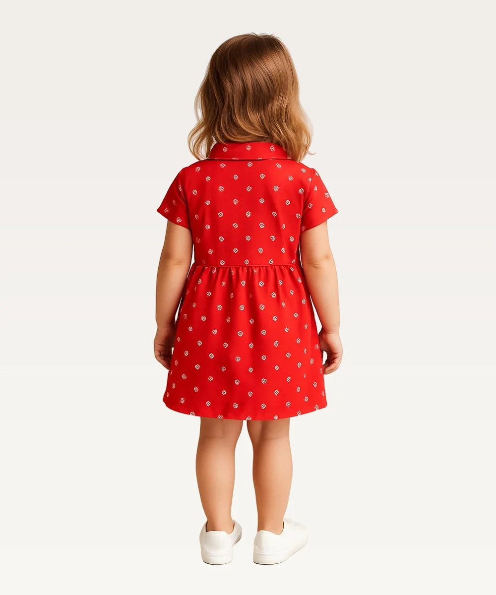 Baby Girls Printed Casual Dress