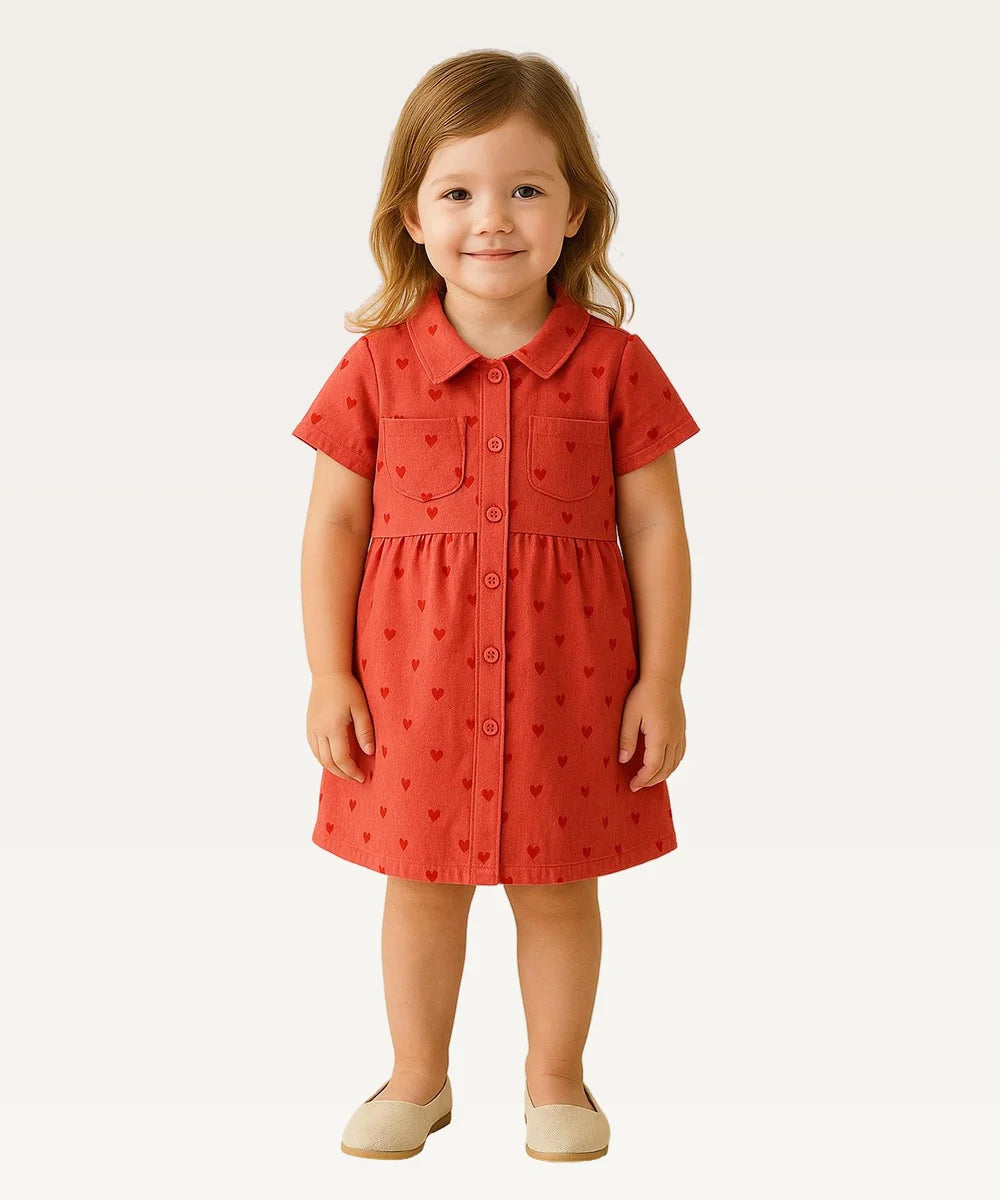Baby Girls Printed Casual Dress