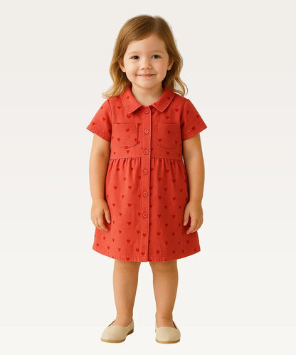 Baby Girls Printed Casual Dress
