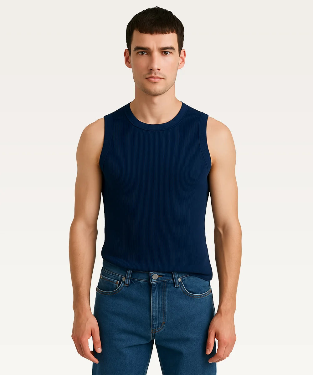 Men Sleeveless Cotton T-shirt