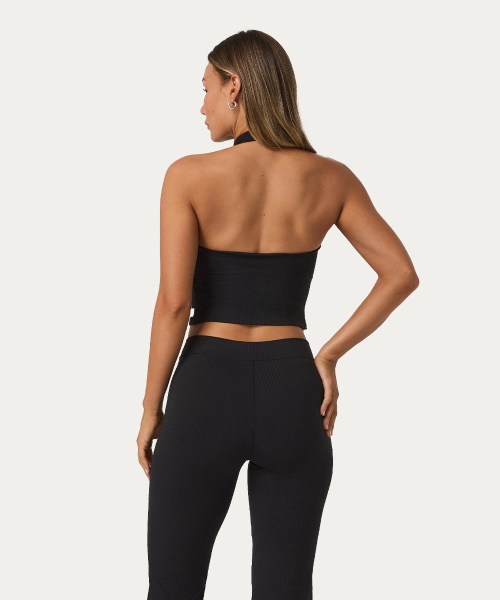 Women Halter Crop Tank
