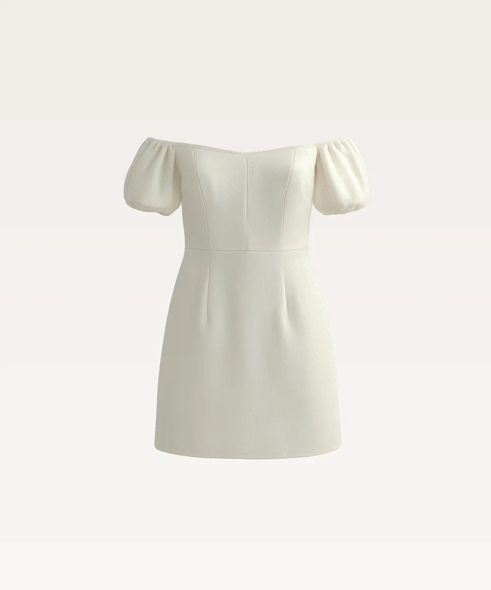 Off-Shoulder Fit & Flare Dress
