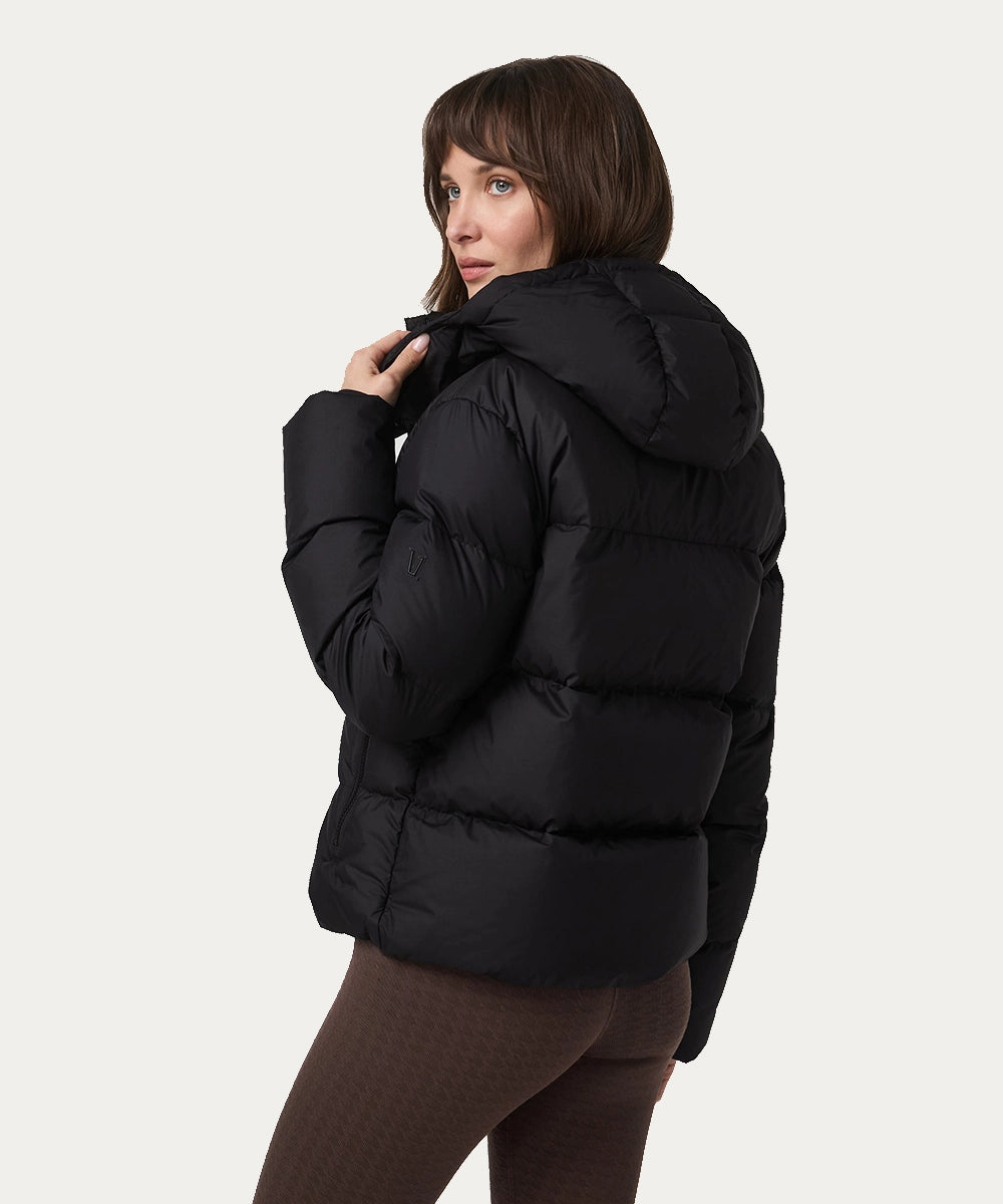 Black Puffer Winter Jacket