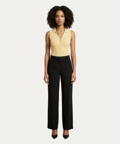 Sleeveless Ribbed Knit Top