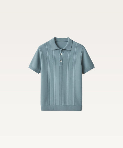 Men Solid Polo Neck T-Shirt