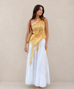 Ruffle Halter Maxi Dress