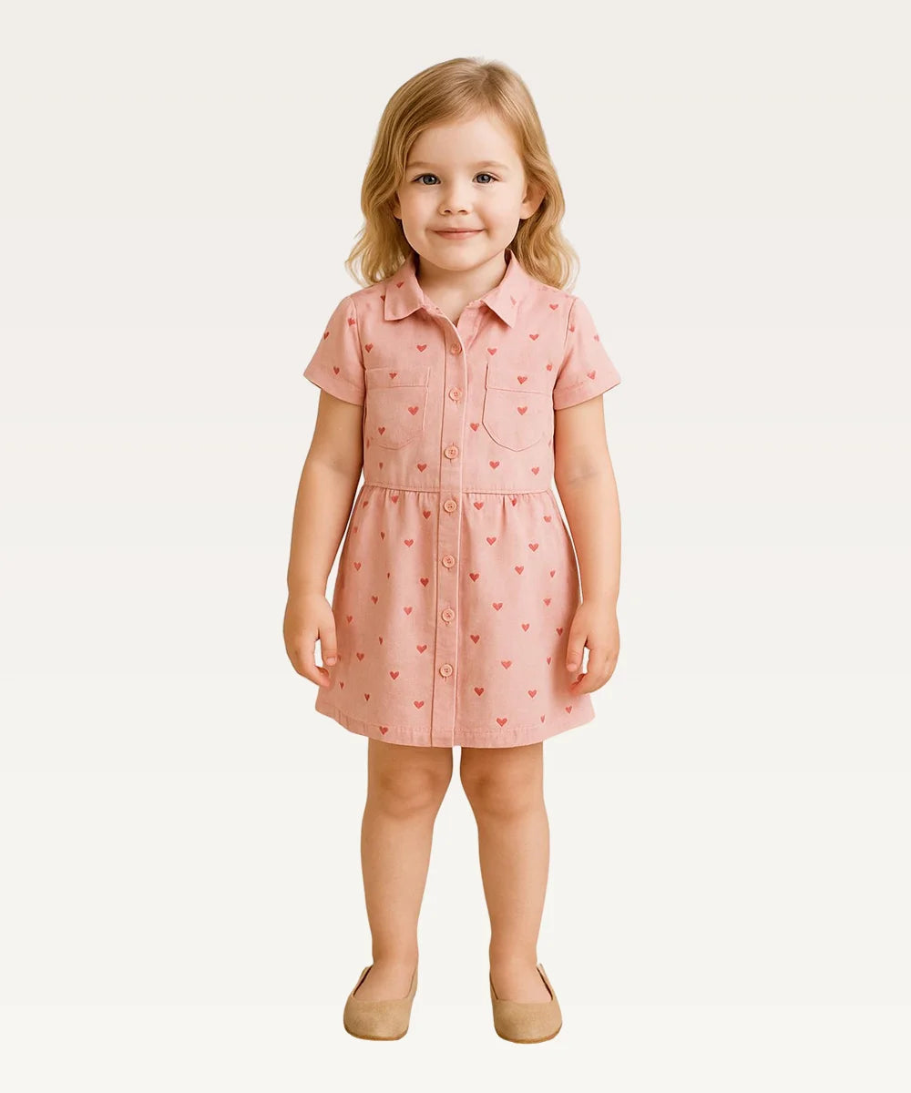 Baby Girls Printed Casual Dress