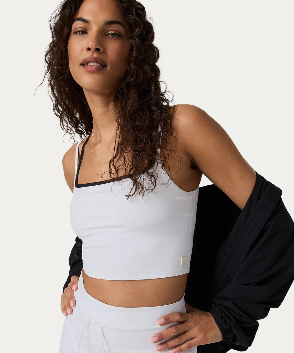 Women Strappy Crop Tank