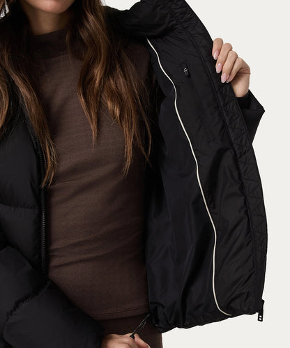 Black Puffer Winter Jacket