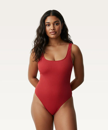 Low U-neck Swimsuit