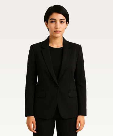 Women Solid Formal Blazer