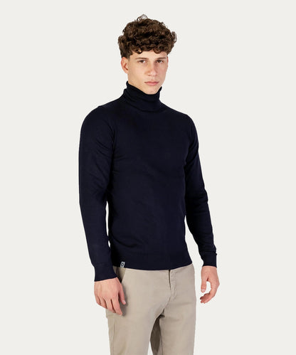 Men Turtleneck Knit Sweater