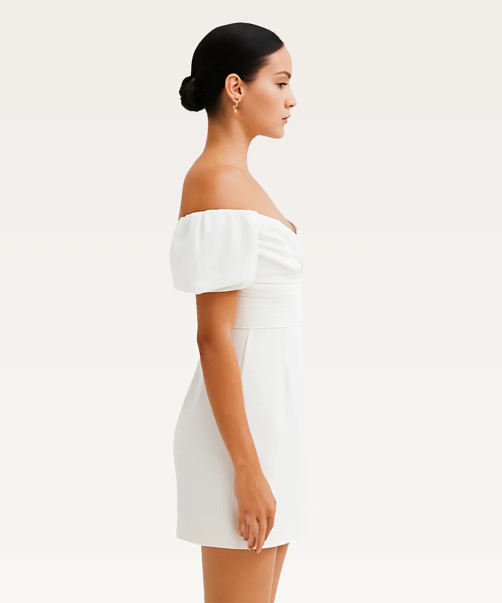 Off-Shoulder Fit & Flare Dress