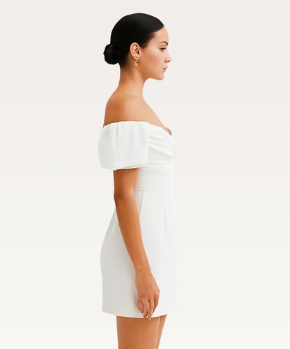 Off-Shoulder Fit & Flare Dress