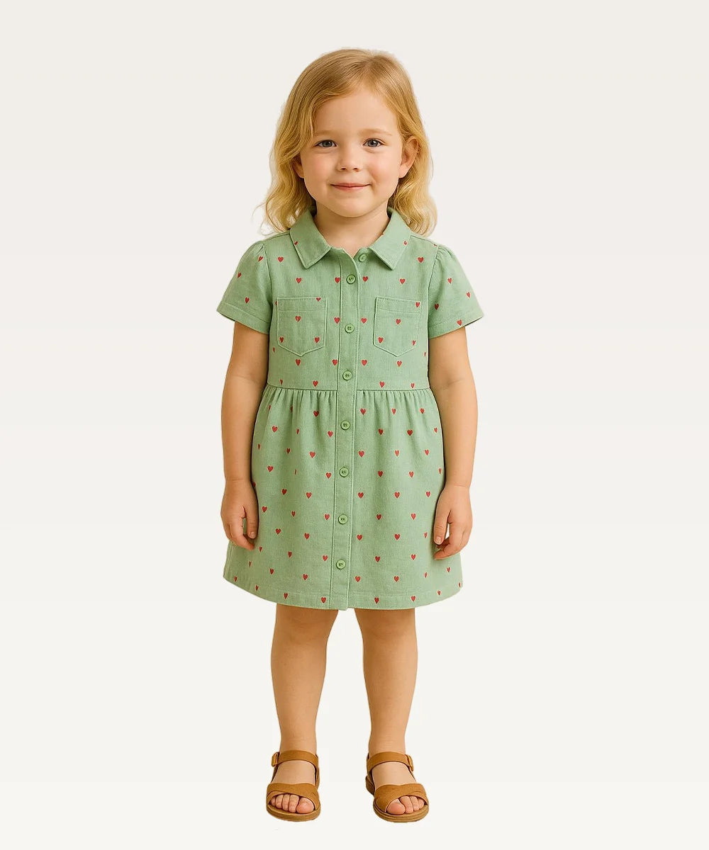 Baby Girls Printed Casual Dress