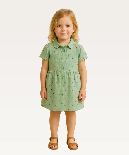 Baby Girls Printed Casual Dress