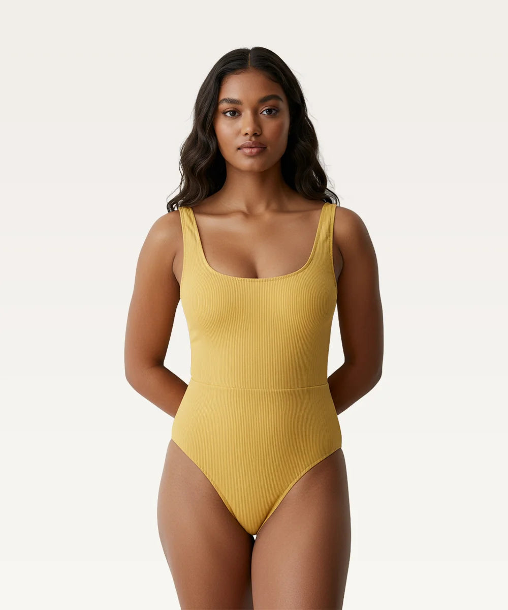 Low U-neck Swimsuit