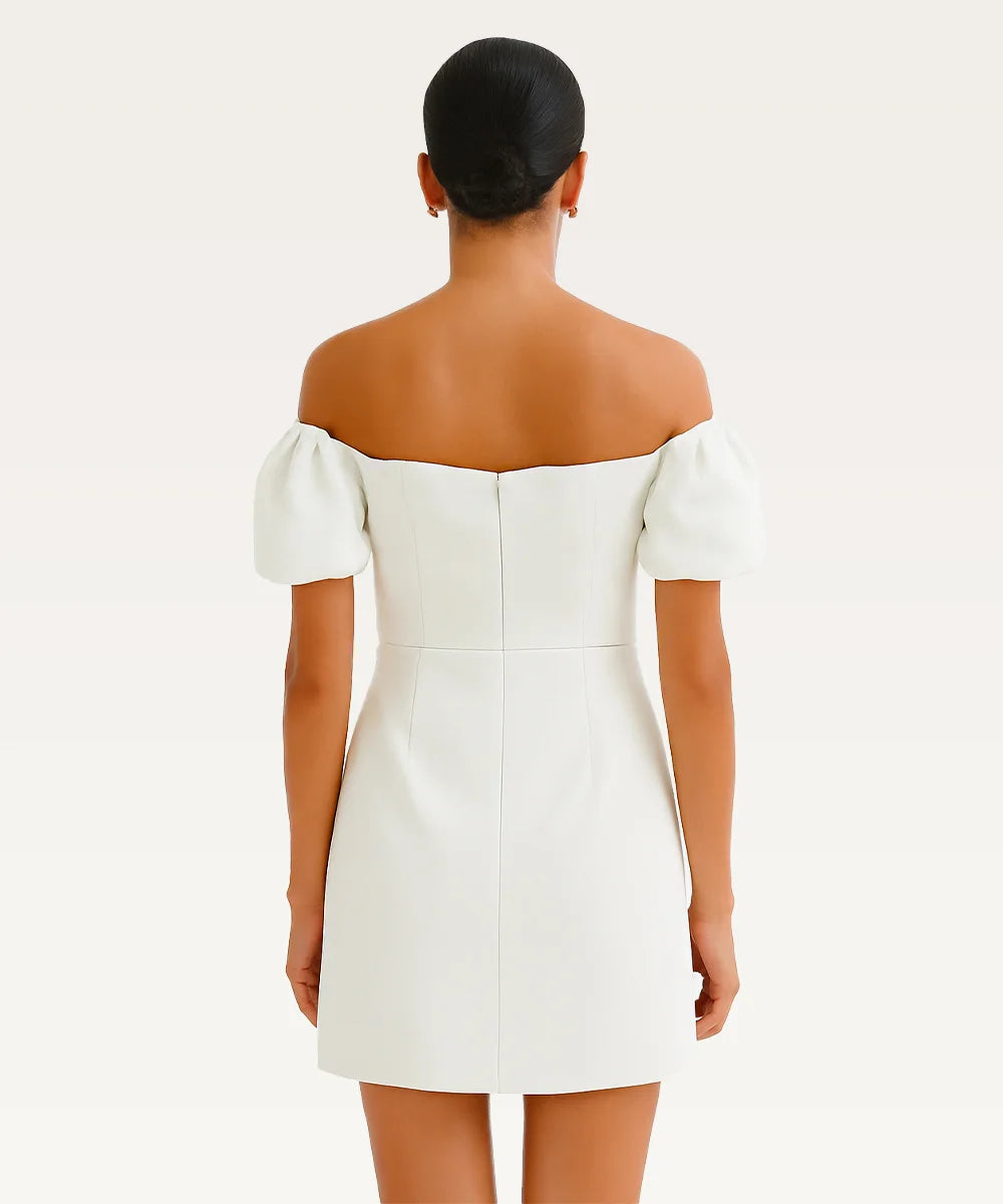 Off-Shoulder Fit & Flare Dress