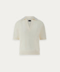 Women V Neck Polo Top