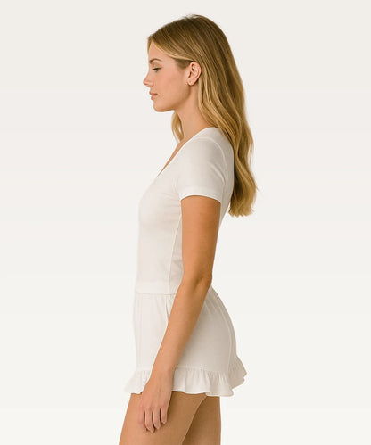 Short Sleeve Crop Top