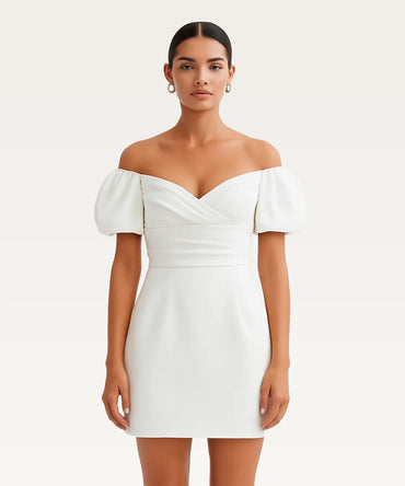 Off-Shoulder Fit & Flare Dress