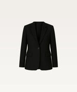 Women Black Solid Overcoat