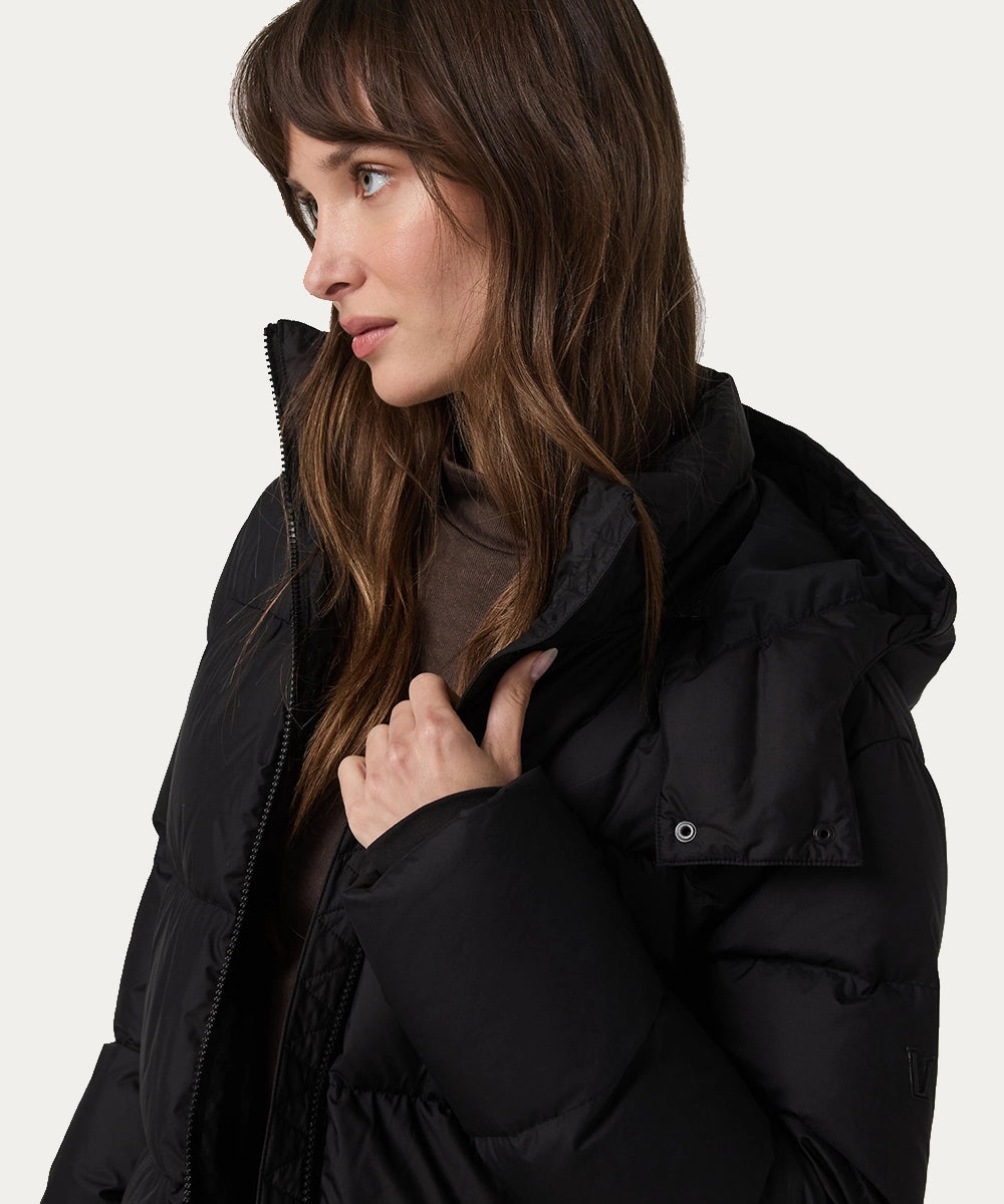 Black Puffer Winter Jacket