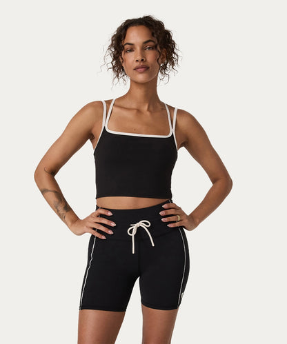 Women Strappy Crop Tank
