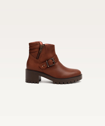Quilted Buckle Ankle Boots