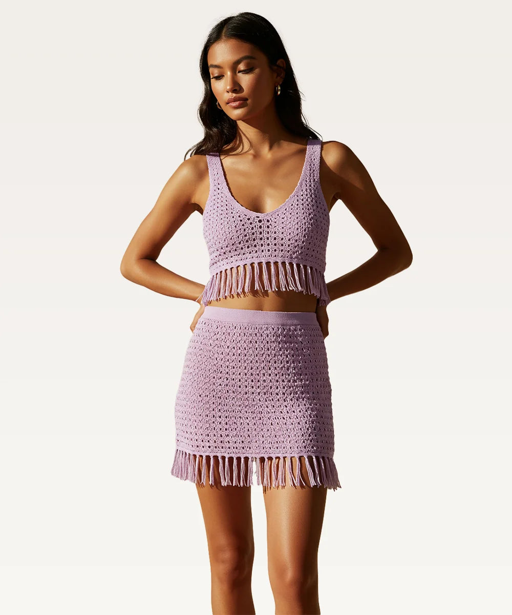 Crop Top & Skirts Co-Ords