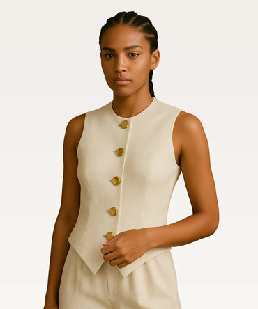 Round Neck Waistcoat