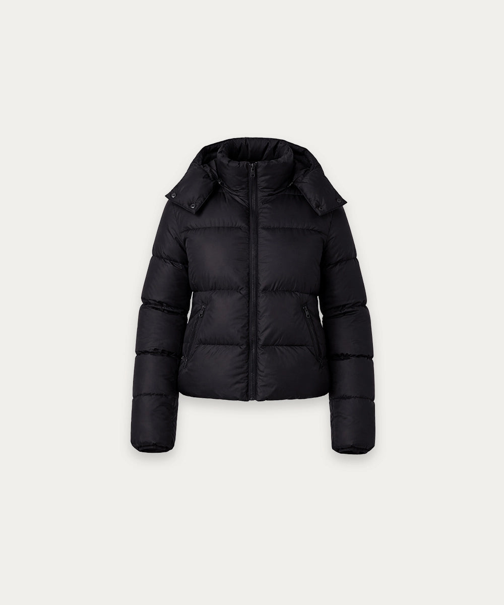 Black Puffer Winter Jacket