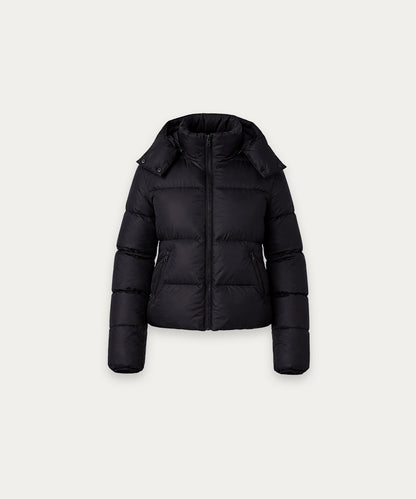 Black Puffer Winter Jacket