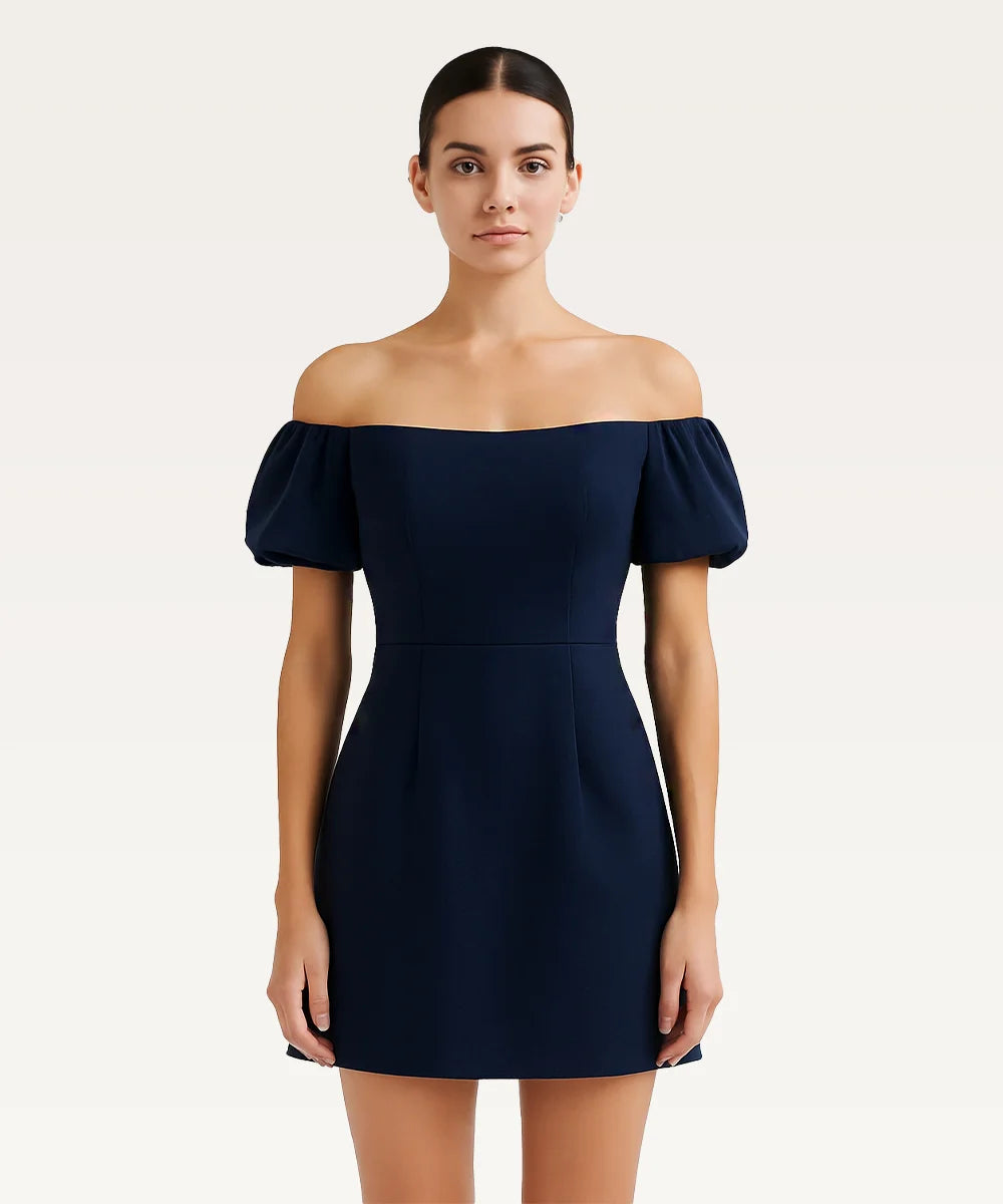 Off-Shoulder Fit & Flare Dress