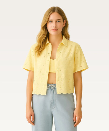 Women Embroidered Casual Shirt