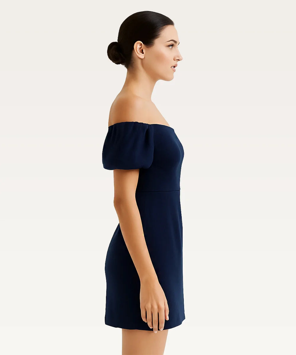 Off-Shoulder Fit & Flare Dress