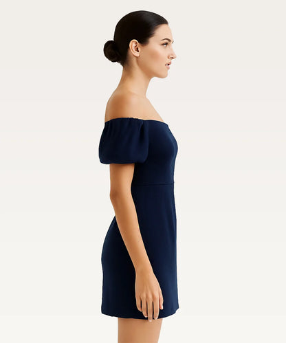 Off-Shoulder Fit & Flare Dress