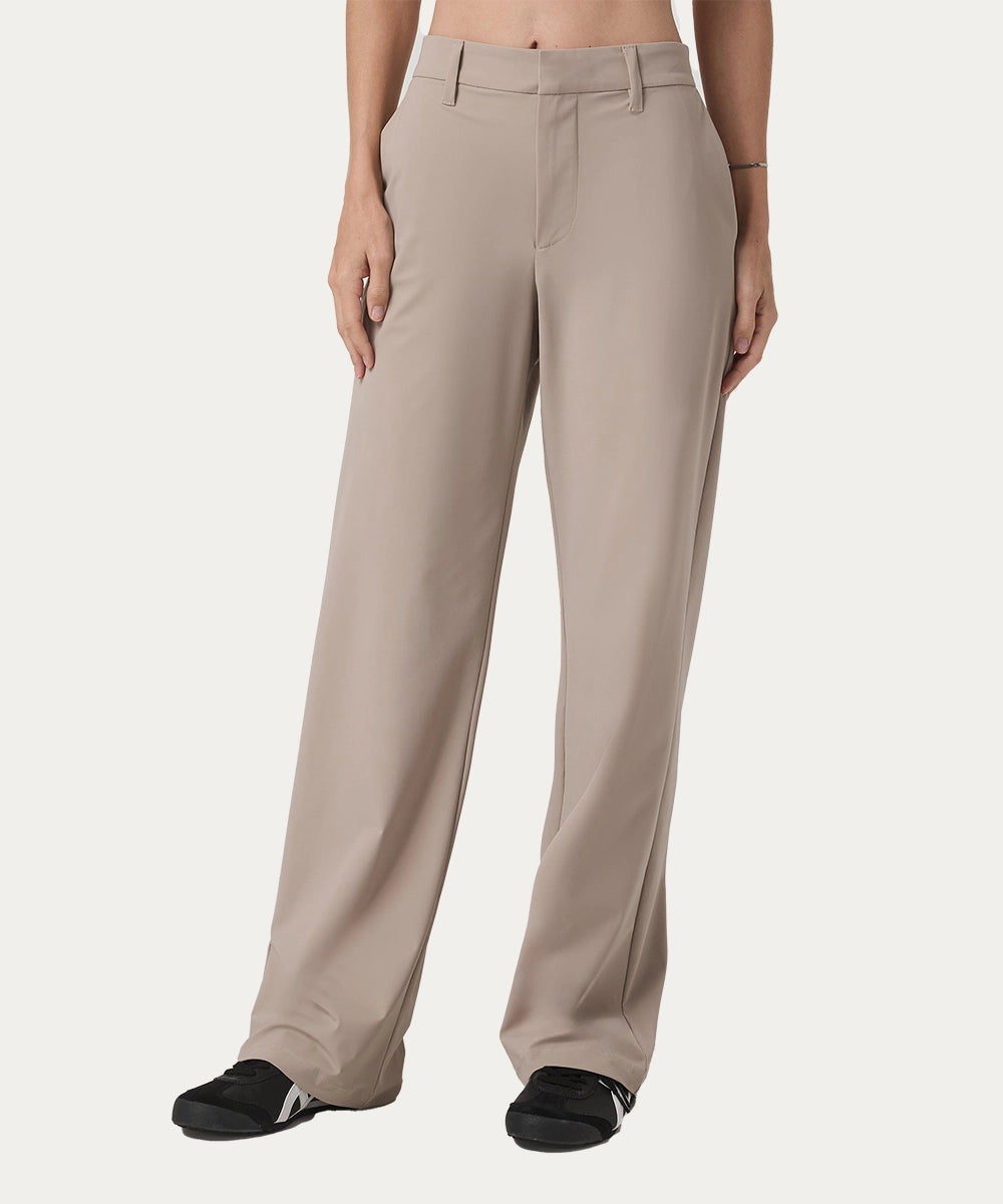 High Waist Tailored Pants